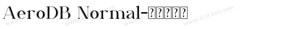 AeroDB Normal字体转换